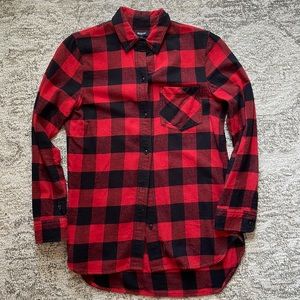 Madewell buffalo plaid boyfriend shirt
